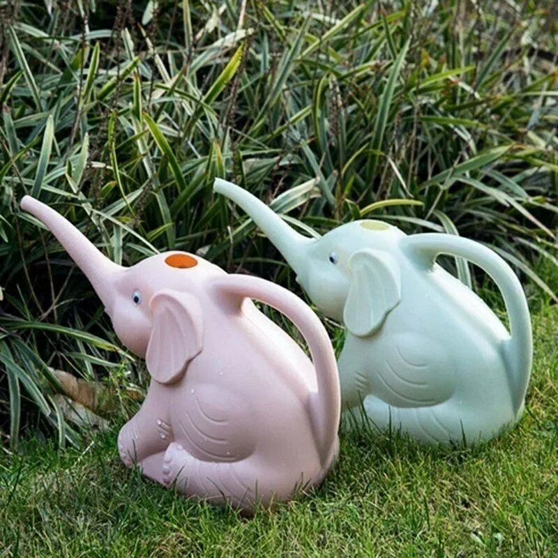 Gardening Tools Watering Can - Cute Plastic Elephant Shape Watering Pot