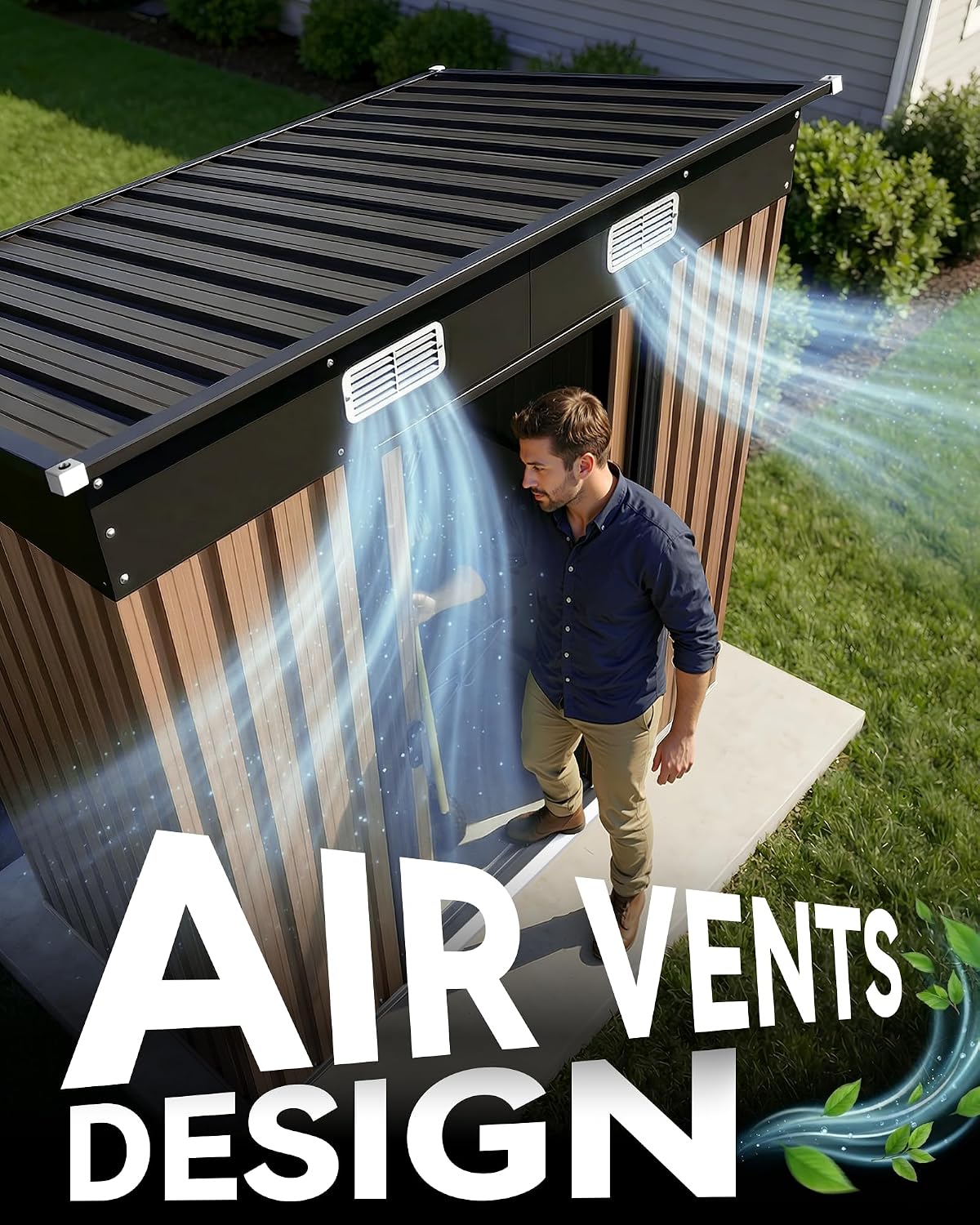 Brown 6x4Ft Metal Outdoor Stor - Gardening Tools In Store review and price