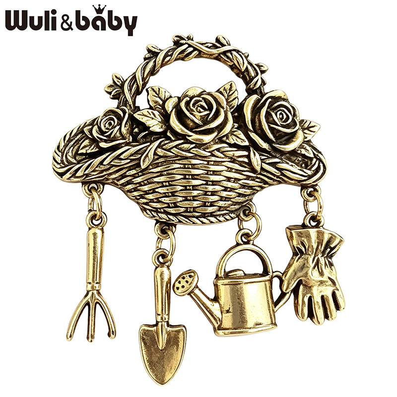 Wuli&baby Vintage Flowers Bask - Gardening Tools For 3 Year Old review and price