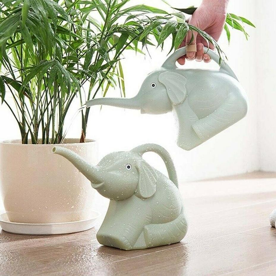 1 Pcs New Cute Plastic Elephan - Gardening Tools Watering Can review and price